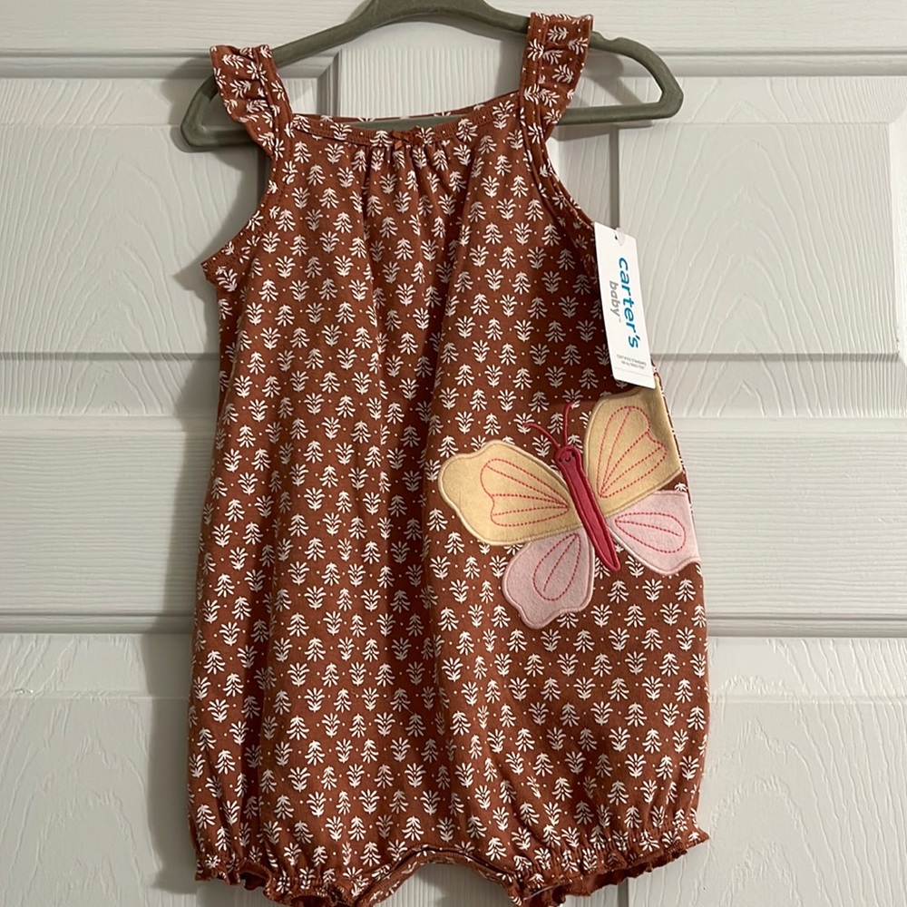 Carter’s Butterfly Cotton Romper